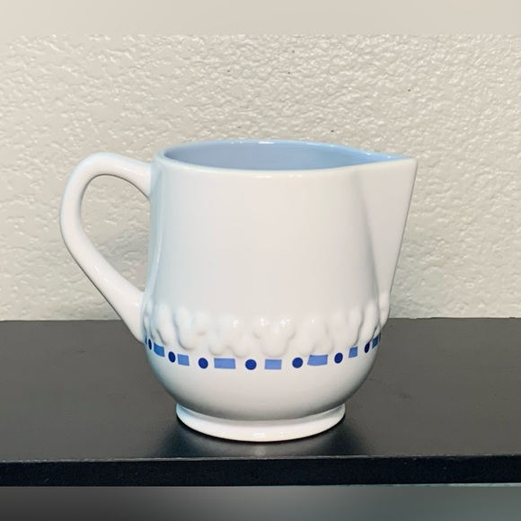 Gourmet Chef Mickey Mouse Blue & White Creamer - Picture 3 of 4